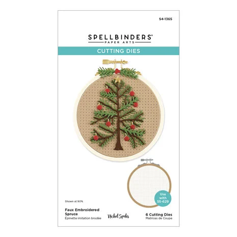Faux Embroidered Spruce Etched Dies