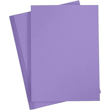 Cardstock A4 LIla 190gsm 10 ark släta