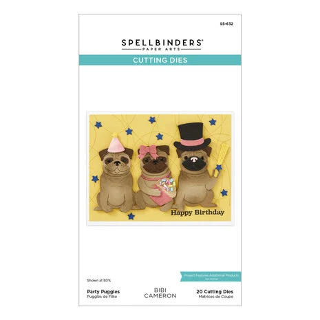Party Puggles Etched Dies 