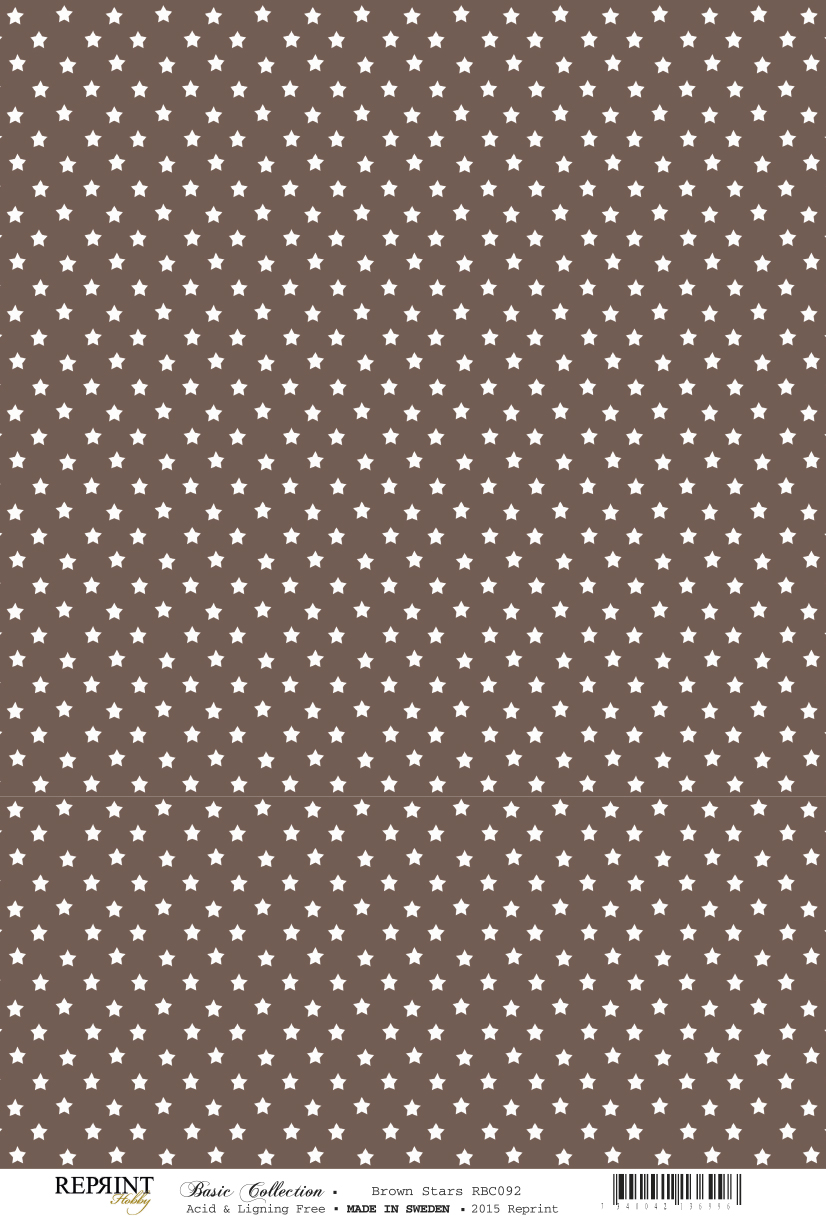 Brown  Stars  Basic Collection A4 10 ark