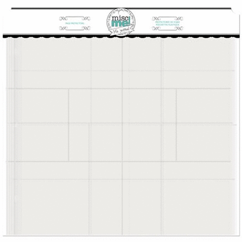 Bo Bunny Misc Me Page Protectors, 12 by 12-Inch, Variety Pack 