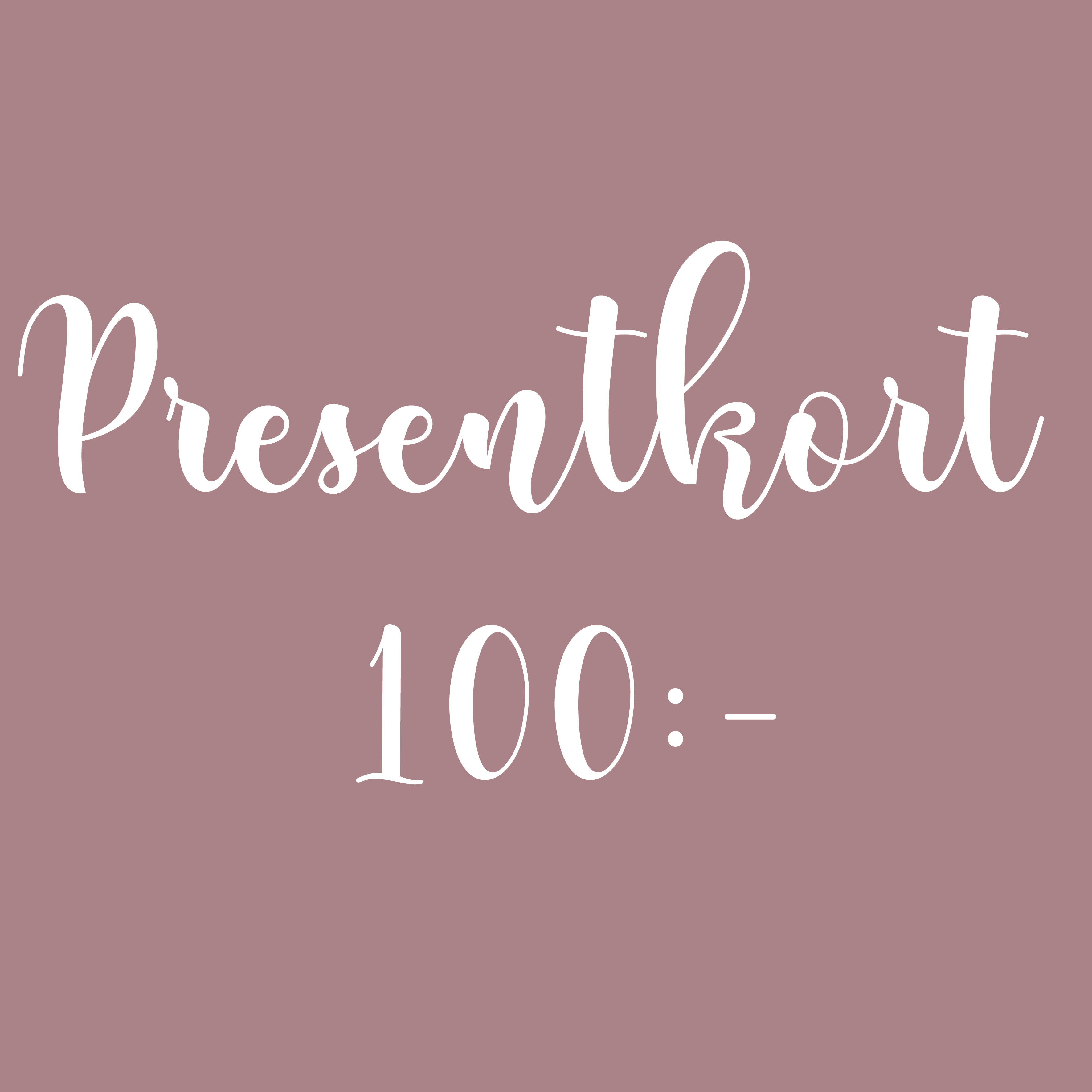 Presentkort 100:-