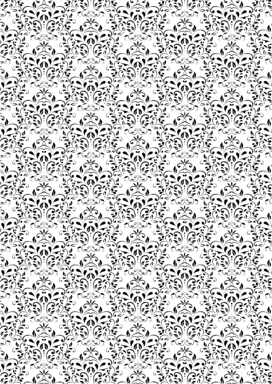 Black Damask Basic Collection A4 10 ark