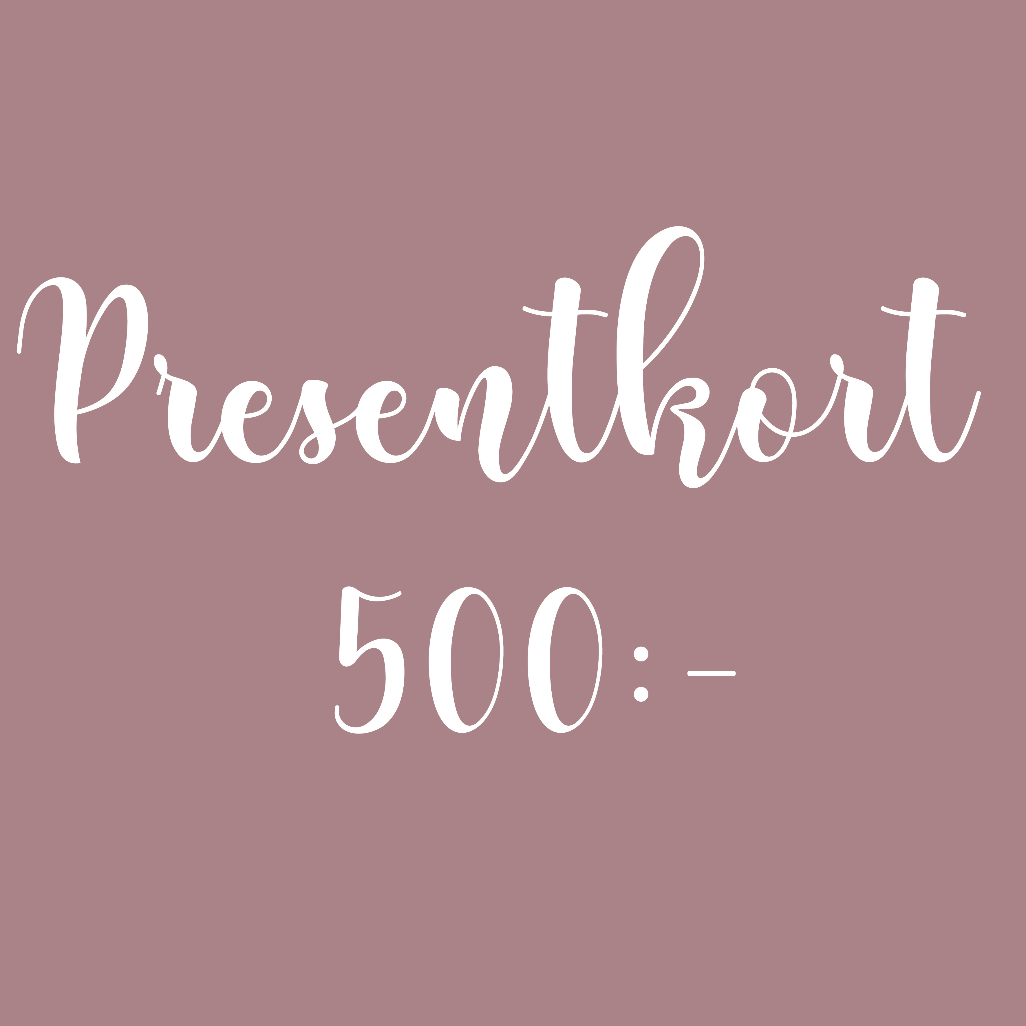 Presentkort 500:-