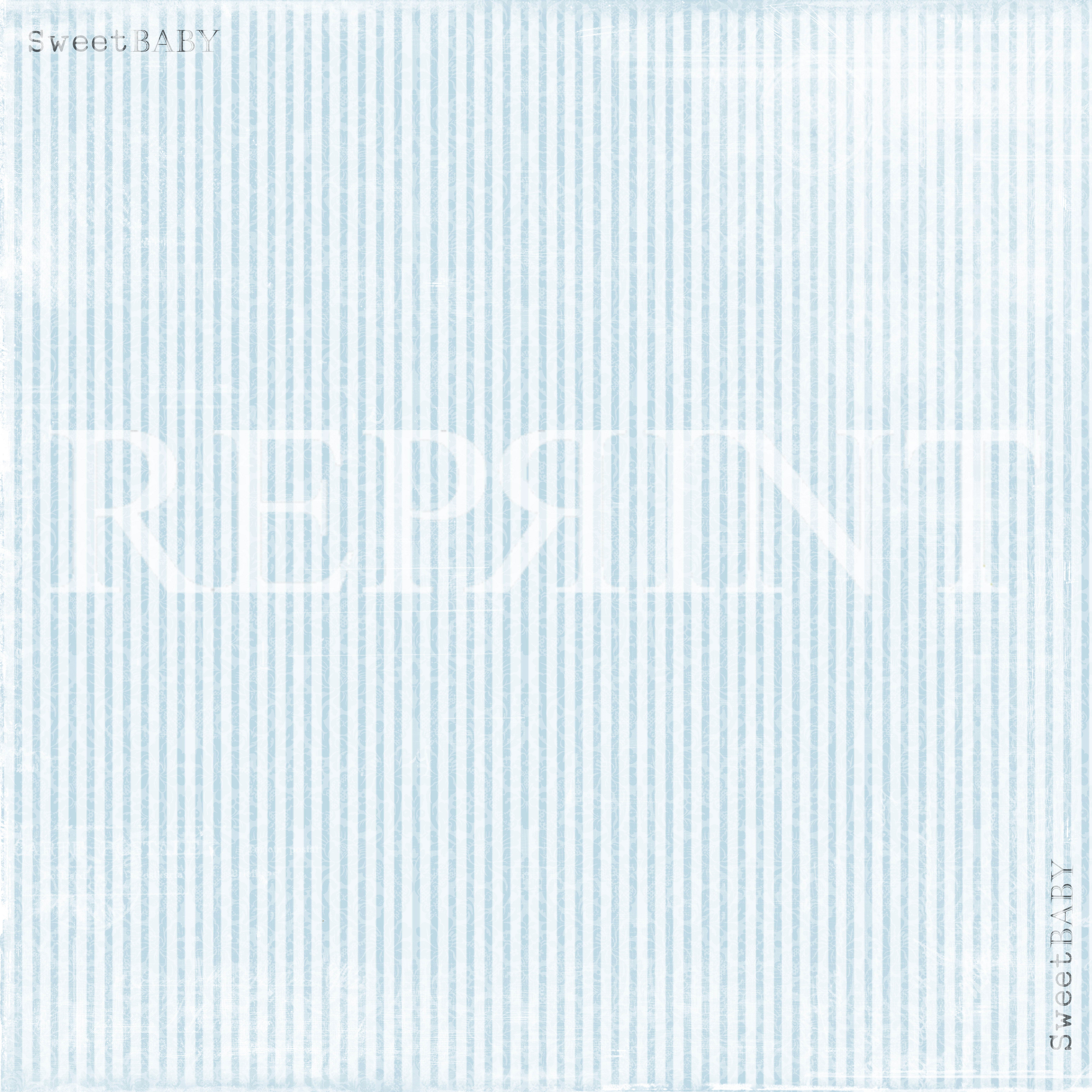 Scrapbookinpapper - Sweet Baby  Blue  Stripes 5 ark