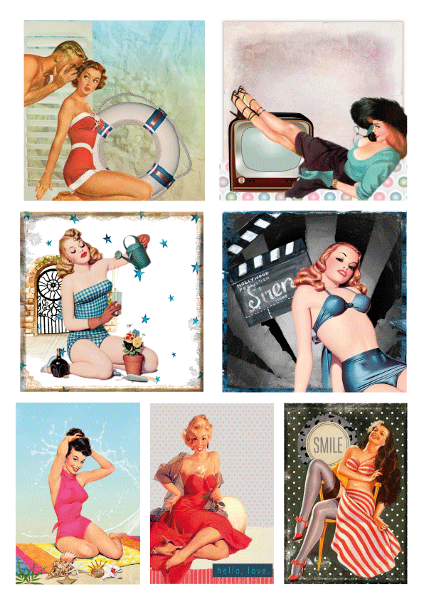 KP0047 Cutouts Retro Ladies