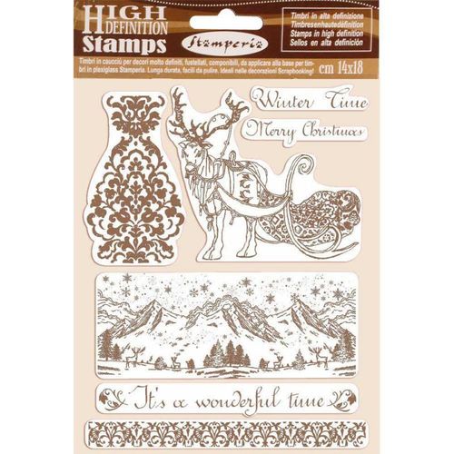 Stamperia -  Cling Stamp Set - Winter Time