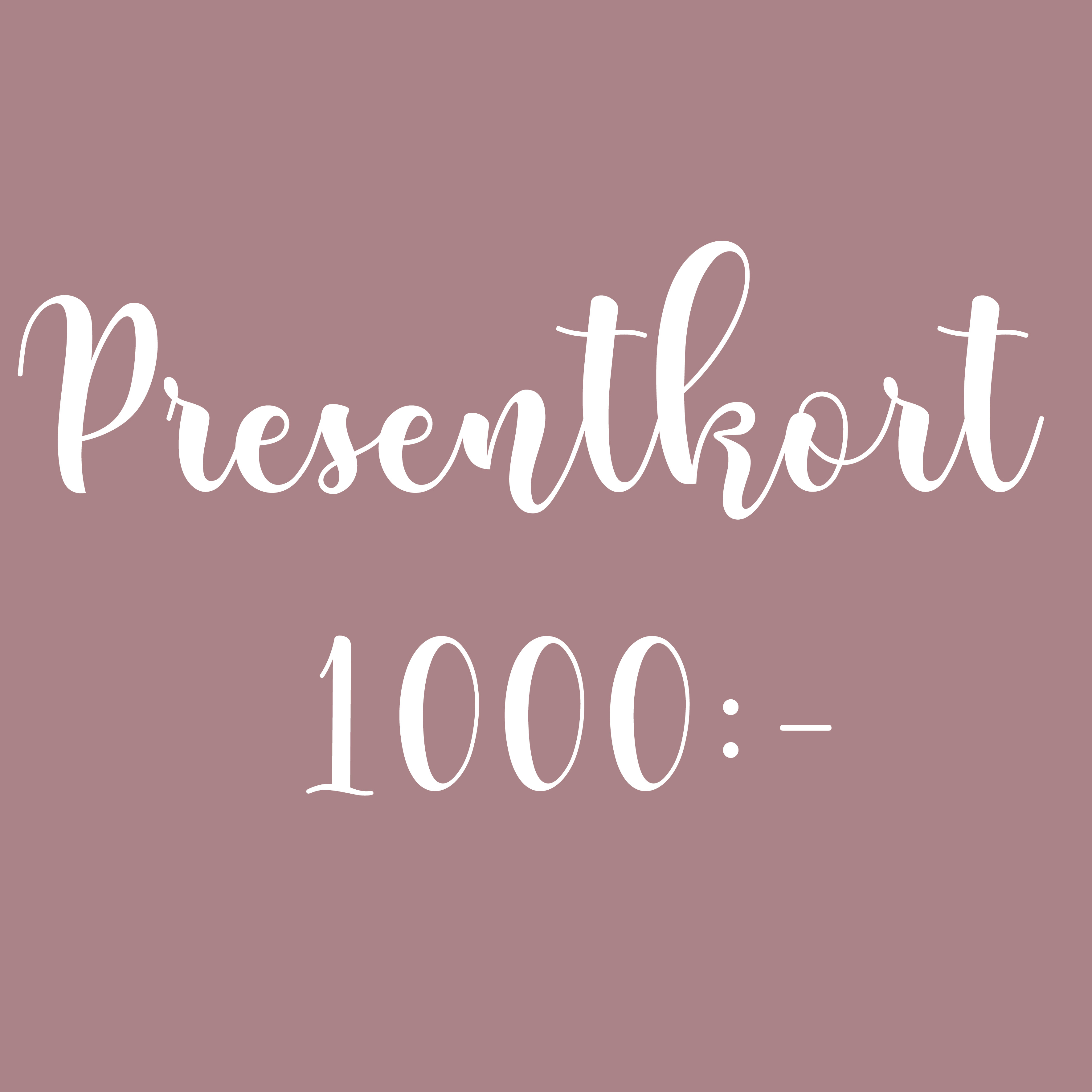Presentkort1000:-