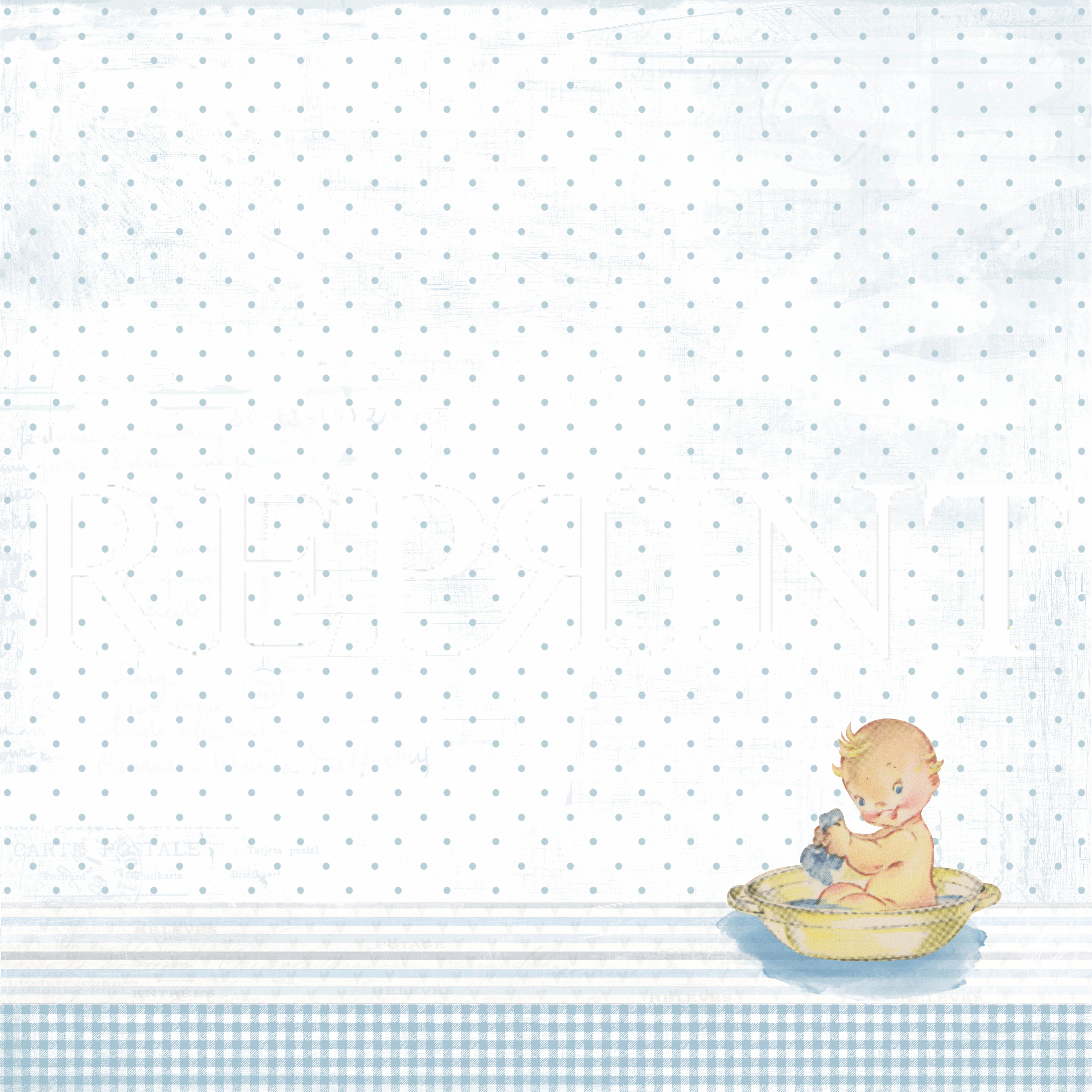 It´s a boy  Collection -  Baby in bath tub