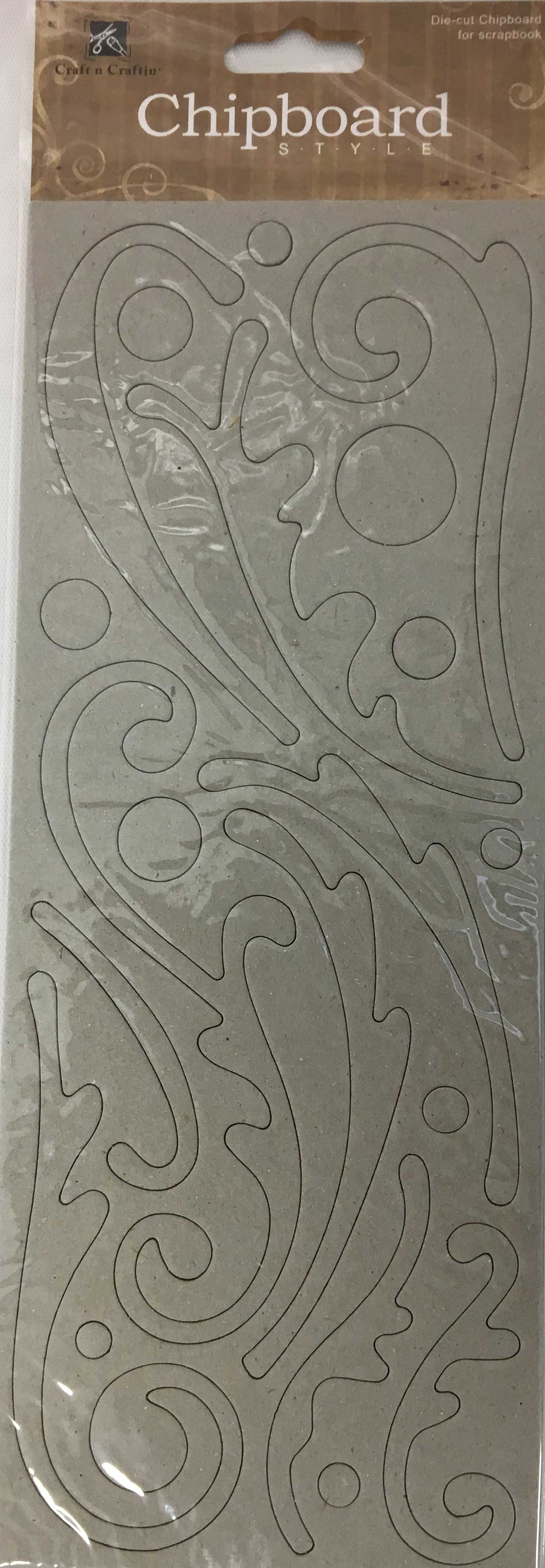 Chipboard Flowers and swirls
