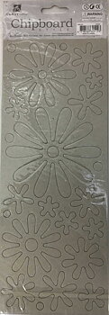Chipboard Flowers and swirls