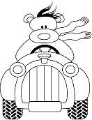 OM2101 E Teddy kör bil