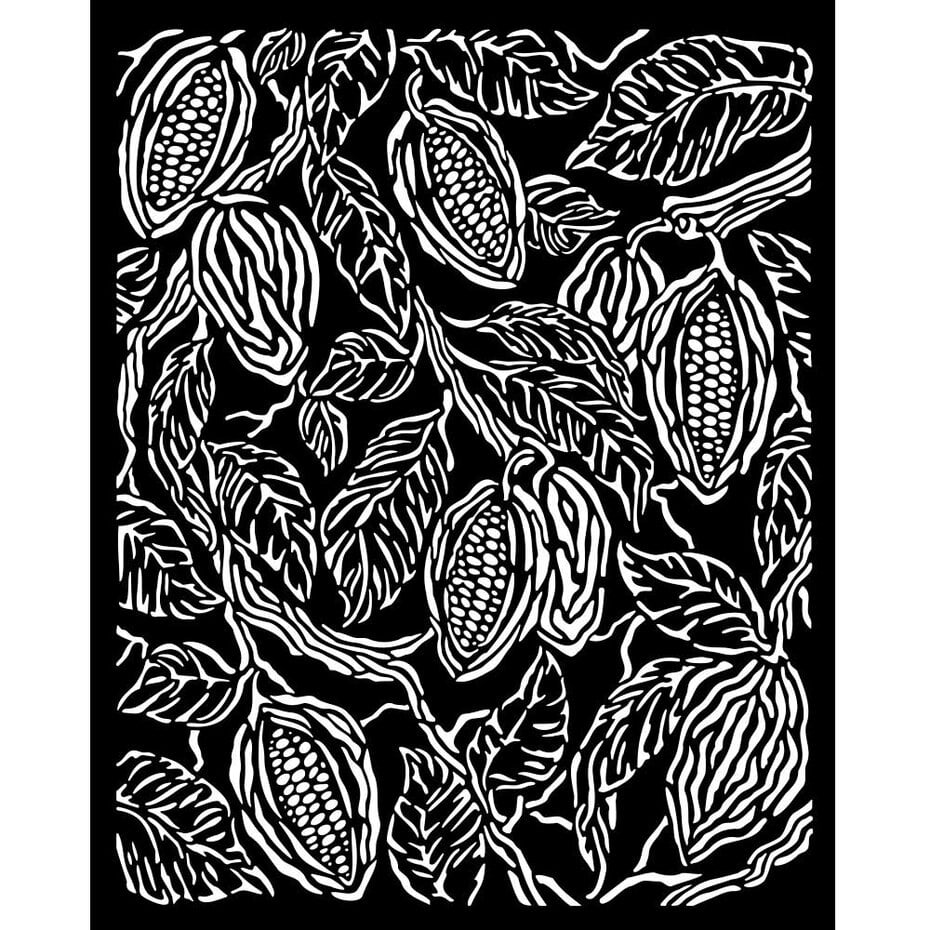 Coffee and Chocolate Thick Stencil 20x25cm Coffee Texture