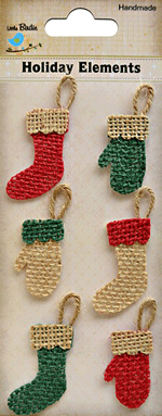 Christmas Embellishment 6 st 