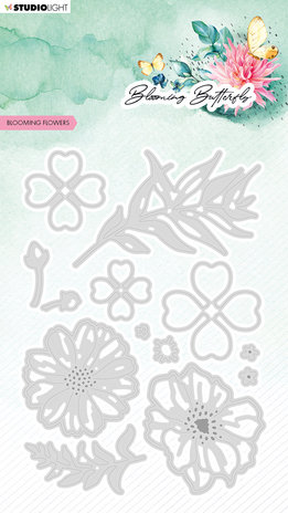 Blooming Butterfly Cutting Die Blooming Flowers 