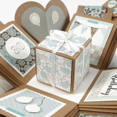 Explosion Box - H: 12 cm - Kraft - Presentask - 4