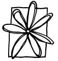 OM583 C Blomma i ram