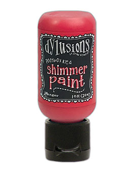 POSTBOX RED DYL SHIMMER PAINT 1OZ 