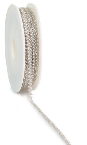 Beads Cord Silver 1m, 10m7 rulle