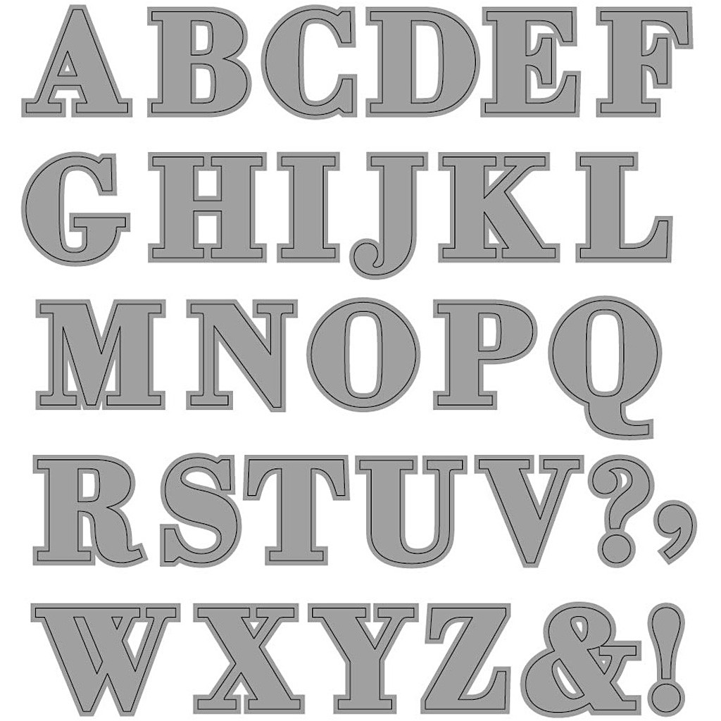 Die - Alphabet - Reprint Hobby