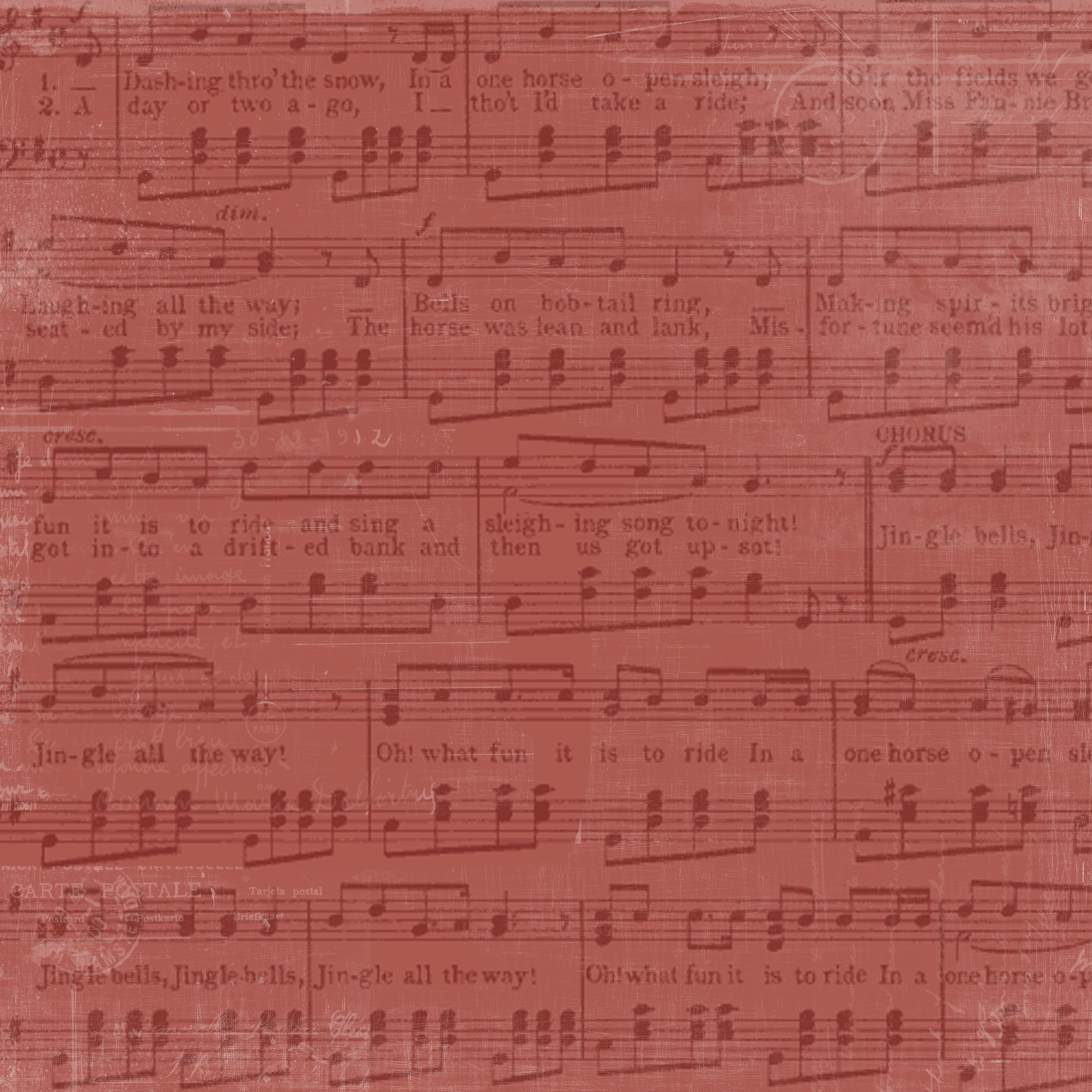 Vintage Basic Collection Fling & Music 6x6  - 11