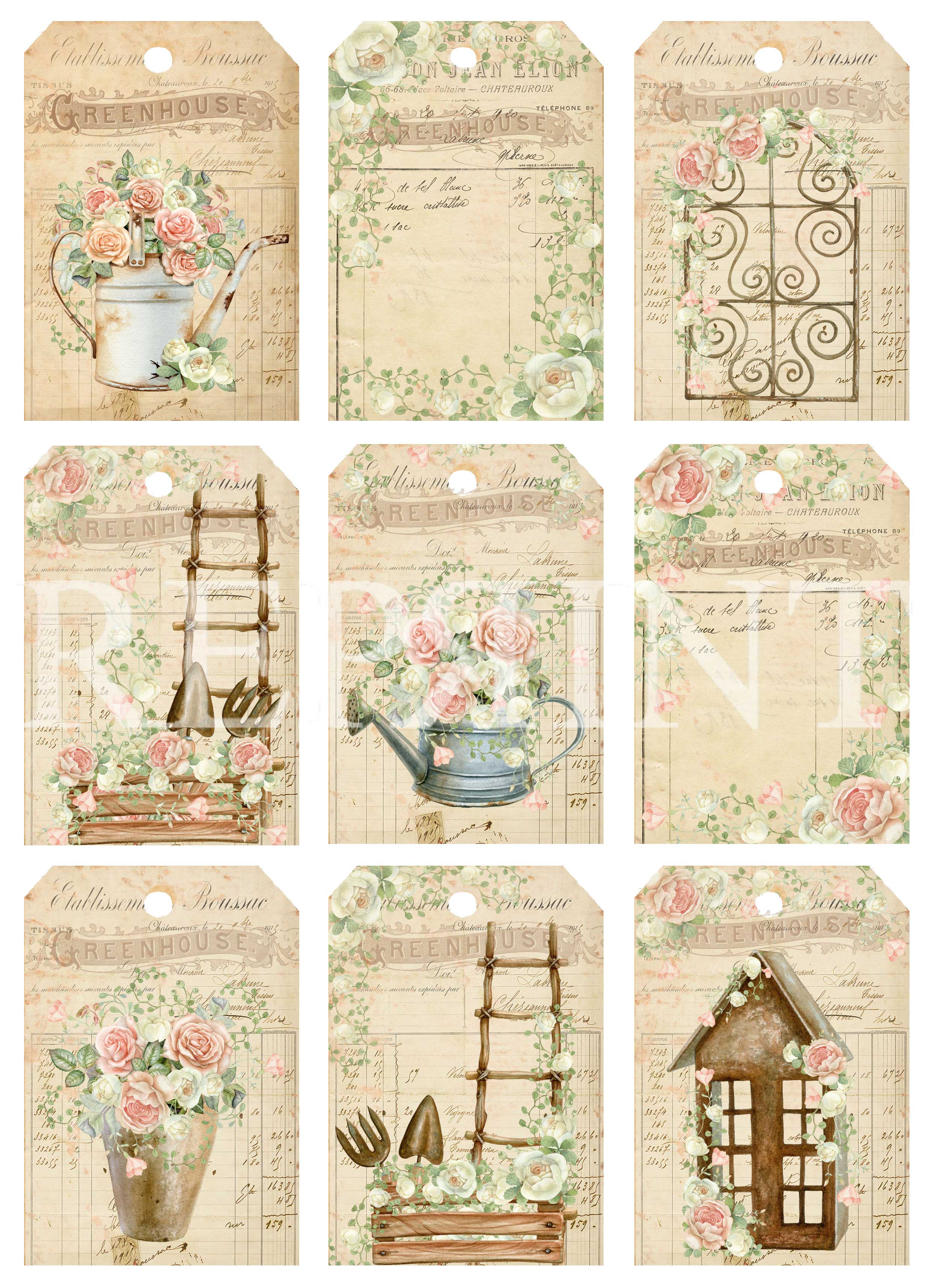 Klippark A4 - Rose Garden