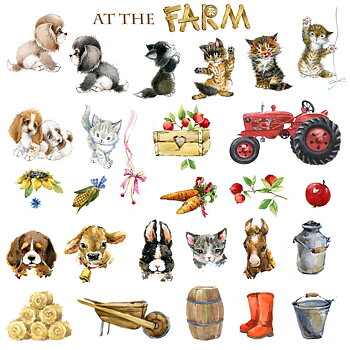 At the farm Collection 12x12