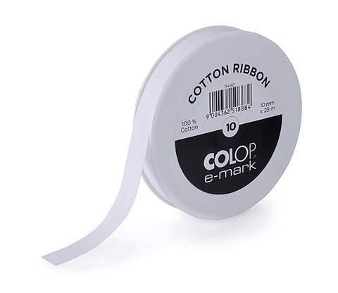 Colop E-mark bomullsband 10x25 mm