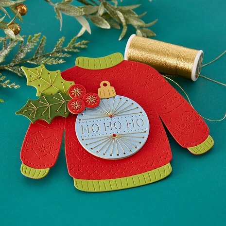 Stitched Christmas Sweater Etched Dies - 3