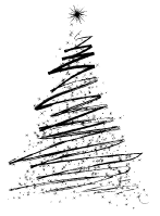 Streckad Julgran 
