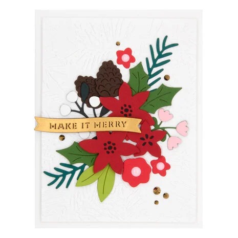 Make It Merry In the Pines Embossing Folder - 3