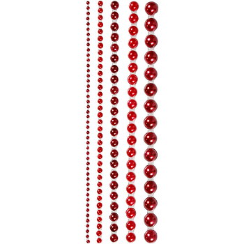 Pearls självhäftande Röd 140 st