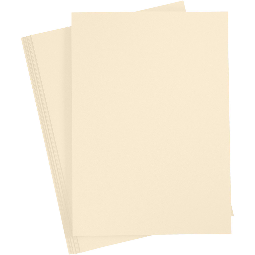Cardstock A4 Sand 190gsm 10 ark smooth