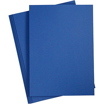 Cardstock A4 Midnattsblå 190gsm 10 ark släta