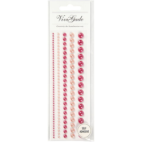 Pearls självhäftande Rosa 140 st