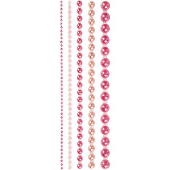 Pearls självhäftande Rosa 140 st