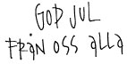 God jul från oss alla C