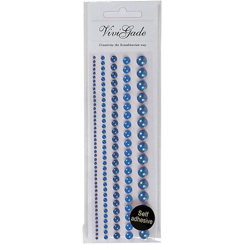 Pearls självhäftande Blå 140 st