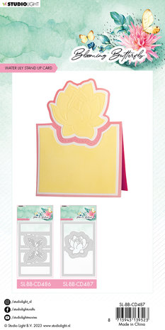 Blooming Butterfly Cutting Die Water Lily Stand Up Card - 2