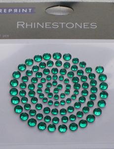  Grön Rhinestones