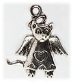Charms Katt Ängel 5st
