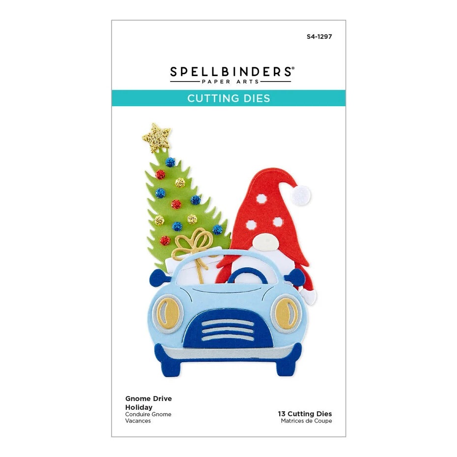Gnome Drive Holiday Etched Dies  - 2