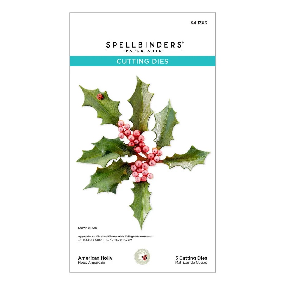 American Holly Etched Dies - 2