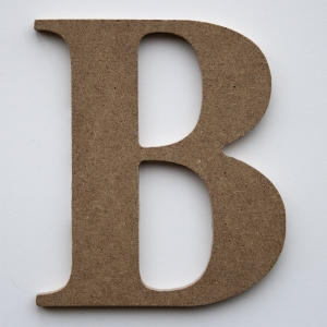 Bokstav i MDF B