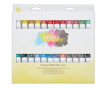 Docrafts Acrylic Paint Set - 24st nyanser - 12ml