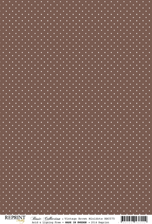 Basic Collection A4 Brun miniprick
