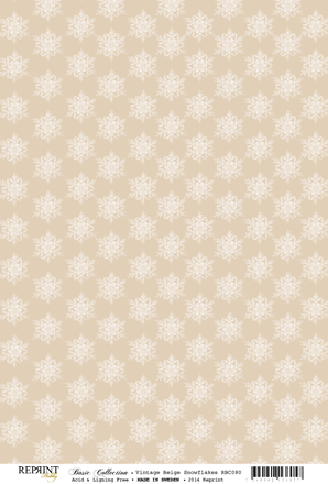 RBC080 Beige snöflinga