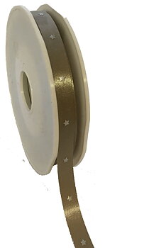 Satin Ribbon whiht Stars 1 meter
