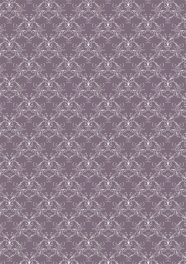 RBC112 Vintage lila Swirls