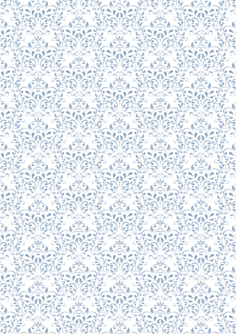 Vintage Blue Damask
